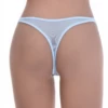 Smooth sheer mesh thong with a clean face that sits low on the hip, breathable for daily everyday wear.