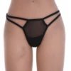 Smooth mesh thong with a light sheer fabric and slim back, a clean breathable everyday low-rise pick.