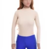 Smooth microfiber bodysuit with brazilian coverage, fine and close for an invisible line under clothing.