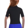 Smooth microfiber bodysuit in a polo shape with mock neck, fine enough to stay invisible under clothing.