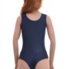 Microfiber bodysuit with scoop neck and brazilian cut, more coverage than a thong without the fullness of briefs.