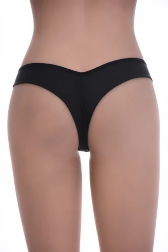 Smooth microfiber Brazilian briefs with a mesh top across the upper, a breathable invisible everyday cut.