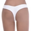 Microfiber Brazilian briefs with a smooth base and sheer mesh top, moderate coverage for everyday wear.