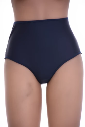 Microfiber Brazilian panties with a high rise, cheeky back and a wide floral lace front panel.