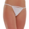 Smooth microfiber G-string with a slim string back and no-show seamless front, cut to sit low on the hip.