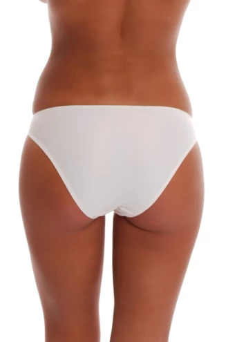 Microfiber-and-lace bikini briefs by Tiara Galiano with a soft flat waistband and low rise.