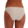 Microfiber-and-lace bikini briefs with a worked lace inset at the side and a soft flat waistband.
