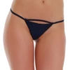 Low-rise microfiber string brief in a smooth fine knit that lies flat against the skin without seams.