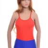 Smooth microfiber tank bodysuit with brazilian coverage, fine and close for an invisible line.