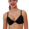 Molded-cup cotton bra that keeps a smooth rounded shape under fitted tops, with a steady supportive underband.