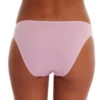 Pink cotton bikini briefs by Tiara Galiano in a soft blend with a high leg and low rise.