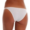 Plain breathable cotton bikini briefs with a slim flat waistband for everyday neutral wear.