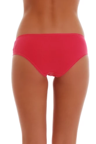 Plain cotton bikini briefs with classic mid coverage that sit close without digging in.