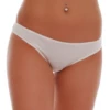 Plain cotton bikini briefs that breathe and sit close, with a comfortable mid-coverage cut.