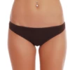 Plain cotton bikini briefs with a slim flat waistband and a high leg that sits close.