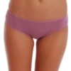 Plain cotton bikini briefs with classic mid coverage and a slim waistband that stays flat.