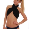 Plain cotton-blend bikini briefs by Tiara Galiano with a low rise that won't roll under trousers.
