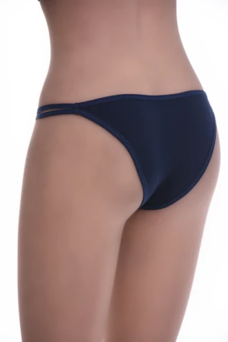 Plain cotton-blend briefs by Tiara Galiano with a high leg and a smooth, slim flat waistband.