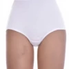 Plain cotton-blend high-rise briefs with a wide waistband that stays put under high-rise trousers.