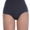 Plain high-rise cotton briefs in a breathable blend, the pair to reach for under fitted dresses.