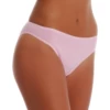 Plain pink cotton bikini briefs, breathable and close-fitting with a slim flat waistband.