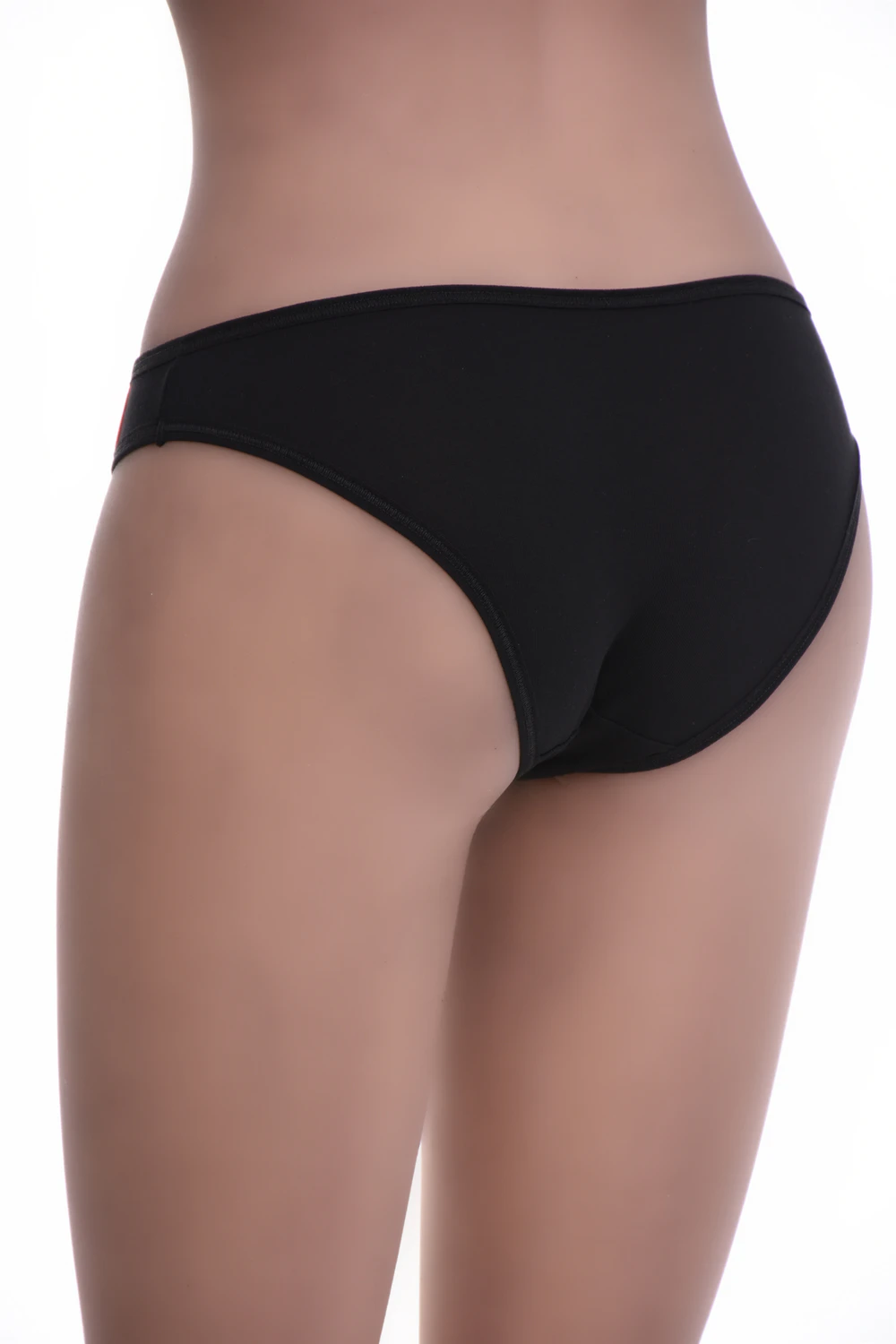 Plain soft cotton bikini briefs by Tiara Galiano that sit smooth under clothes with a low rise.