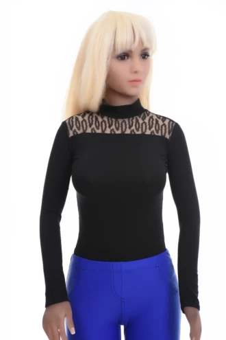 Polo-style cotton bodysuit by Tiara Galiano, a no-fuss base layer under knitwear or a jacket.