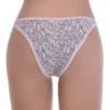 Printed cotton bikini briefs by Tiara Galiano with an abstract pink-and-gray marble and double straps.