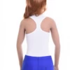Everyday racerback cotton-blend bodysuit for women, easy under a tee or worn with high-waisted bottoms.