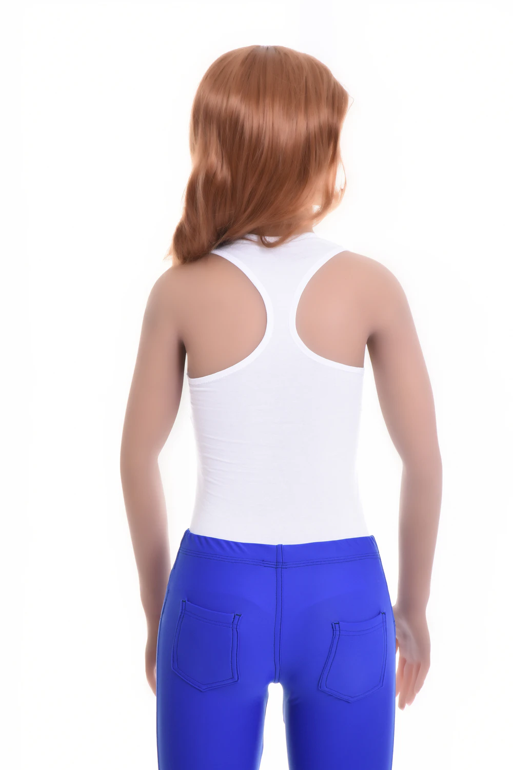 Everyday racerback cotton-blend bodysuit for women, easy under a tee or worn with high-waisted bottoms.