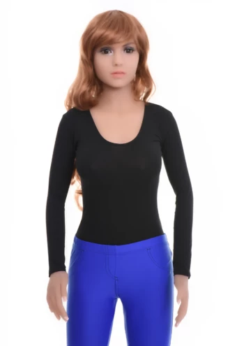 Scoop-neck cotton bodysuit by Tiara Galiano, easy under a cardigan or worn on its own into autumn.