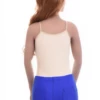 Scoop-neck microfiber bodysuit with hook-and-eye fastening and thong cut, smooth and close under clothing.