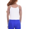Scoop-neck microfiber bodysuit with hook-and-eye fastening and thong cut, smooth and close under clothing.