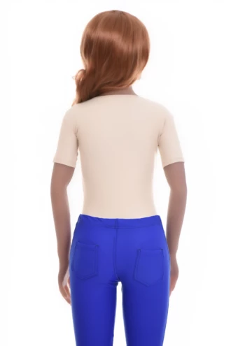 Scoop-neck microfiber bodysuit by Tiara Galiano shaped like a tee, a smooth base layer under shirts and knits.