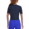 Scoop-neck microfiber bodysuit by Tiara Galiano shaped like a tee, a smooth base layer under shirts and knits.