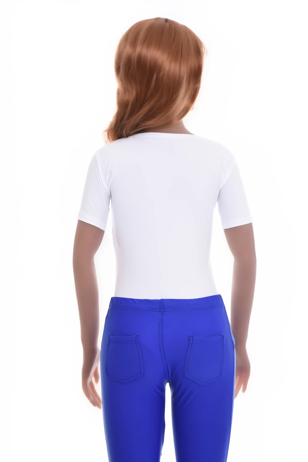 Scoop-neck microfiber bodysuit by Tiara Galiano shaped like a tee, a smooth base layer under shirts and knits.