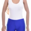 Scoop-neck microfiber tank bodysuit with wide straps, smooth and invisible for everyday wear.