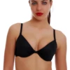 Seam-free molded microfiber T-shirt bra with a smooth cup and supportive band for steady all-day wear.