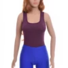 Sleeveless cotton tank bodysuit with bikini coverage, breathable and comfortable for everyday wear.