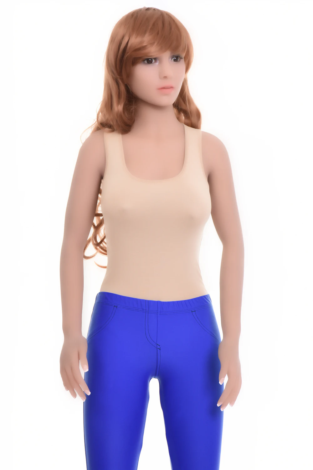 Sleeveless cotton tank bodysuit on wide straps with bikini coverage and a soft breathable feel.