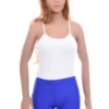 Sleeveless microfiber bodysuit by Tiara Galiano on slim spaghetti straps, a smooth lightweight everyday base.