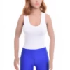 Sleeveless scoop-neck cotton bodysuit by Tiara Galiano on wide straps, a true everyday wardrobe basic.