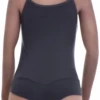Slim cotton-blend tank bodysuit with brazilian coverage, breathable and easy for warm-weather wear.