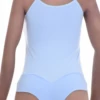 Slim cotton-blend tank bodysuit by Tiara Galiano with brazilian coverage, a pared-back warm-weather base.
