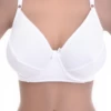 Smooth microfiber bra with soft unpadded cups that keep a natural shape, with a flat steady underband.