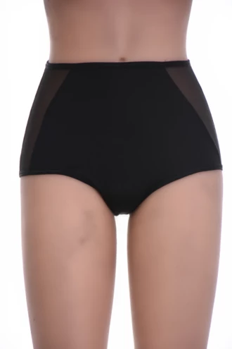 Smoothing high-rise cotton briefs that stay flat under close-fitting clothes, with a wide band.