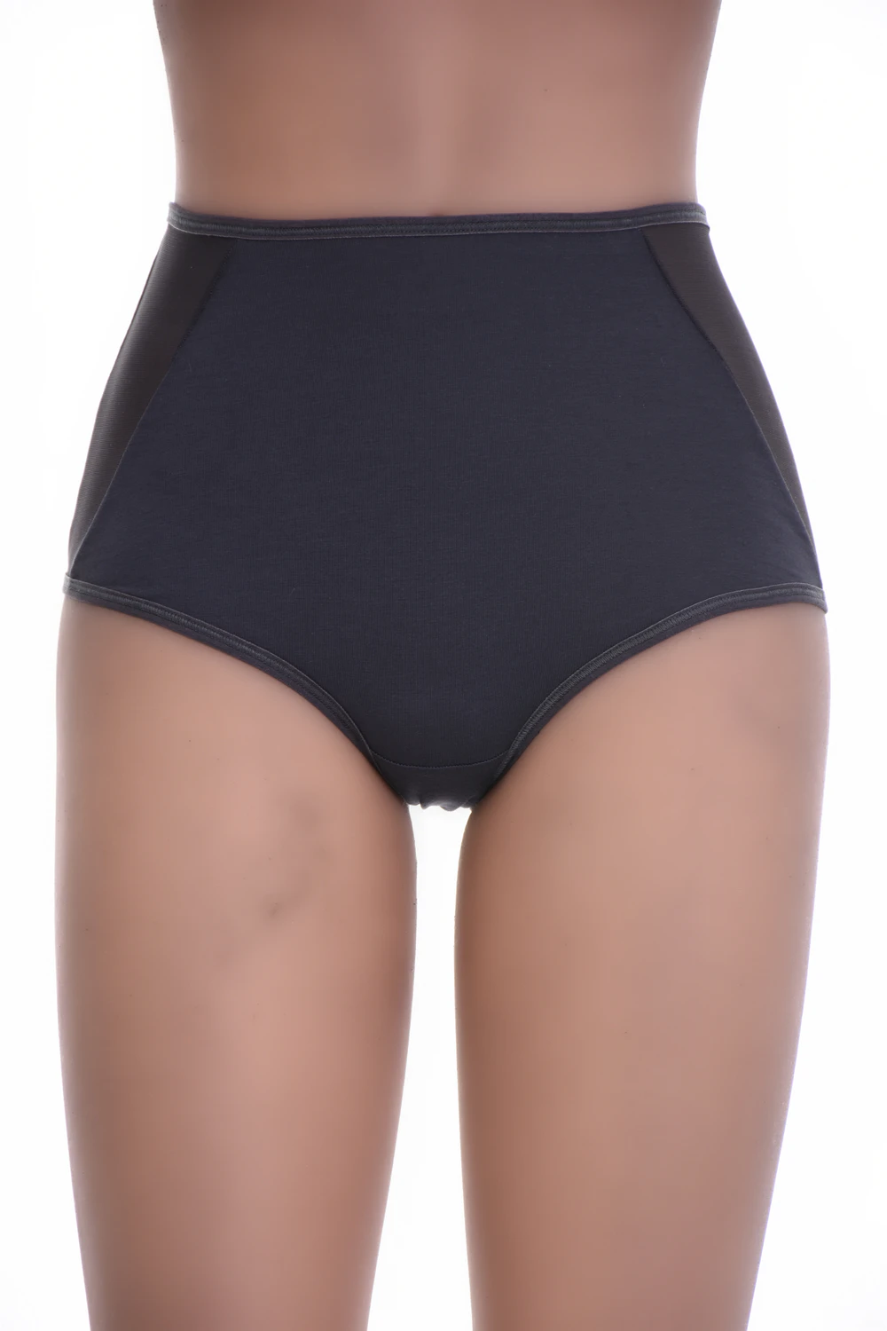 Smoothing high-rise cotton briefs with a wide waistband that holds over the stomach without digging in.