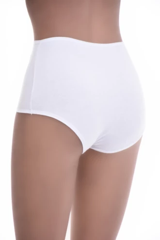 Soft breathable high-waisted cotton briefs cut to sit at the natural waist for everyday wear.