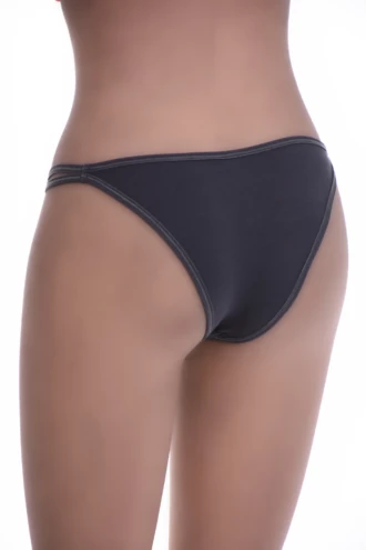 Soft cotton bikini briefs with a slim flat waistband that stays smooth under fitted clothing.
