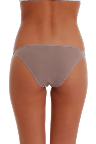 Soft cotton-blend bikini briefs with a high leg line and a comfortable everyday low rise.